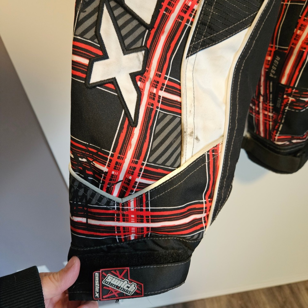 Castle X Racewear Snowmobile Jacket Mens M Red Black Reissa Hitena Winter - Picture 15 of 16
